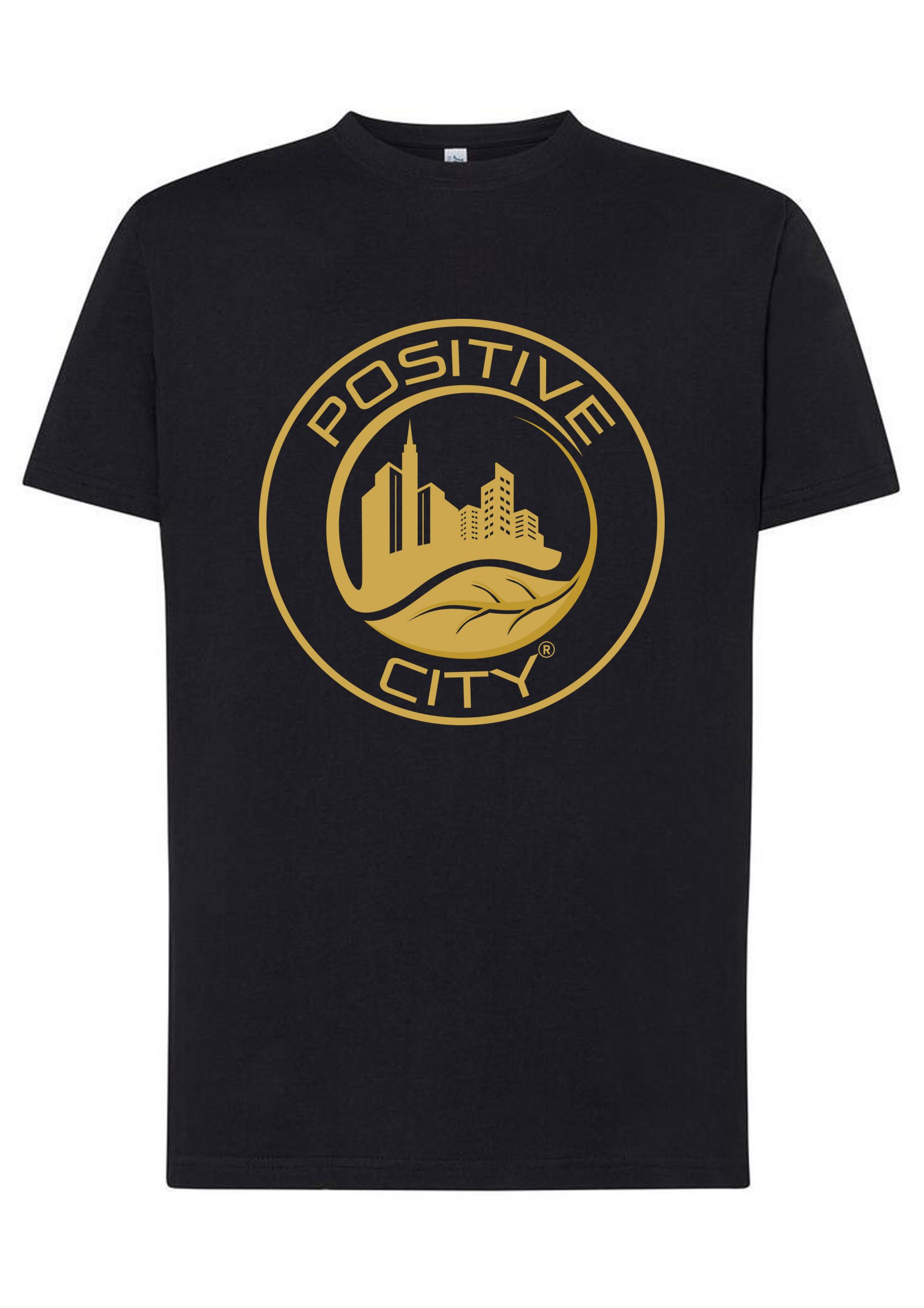 tee-shirt concept Positive city couleur noir